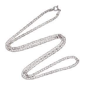 Estate Sterling Silver 925 2.6mm Mariner/Anchor Link Chain Necklace 20"